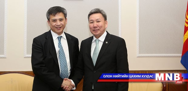 Minister L.Bold receives U.S State Department Representatives