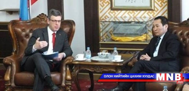 Хууль зүйн сайд Х.Тэмүүжин элчин сайд М.Малербыг хүлээн авч уулзлаа
