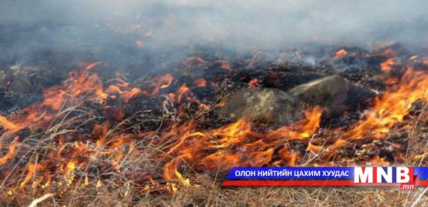 Дорнодод дөрвөн сумын нутгийг хамарсан түймэр гарчээ