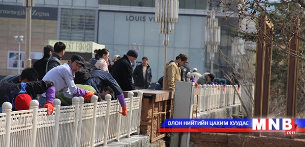 Өнөөдөр нийтийн эзэмшлийн зам талбайн цэвэрлэгээ явагдаж байна