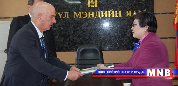 Н.Удвал Израйль Улсын Элчин сайд Матан Вилнай-тай уулзав