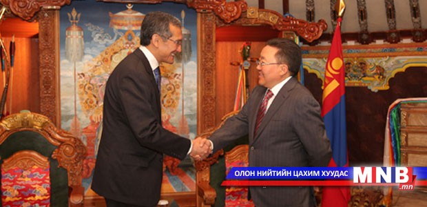 President Elbegdorj Received Prime Minister of Kyrgyzstan Djoomart Otorbaev