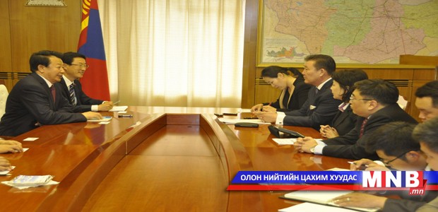 Шадар сайд Д.Тэрбишдагва Вань Зюньтай уулзлаа
