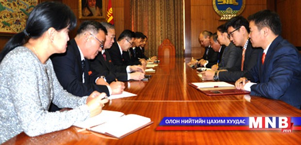 Chief of Staff P.Tsagaan Met With Representatives of Korean Central News Agency