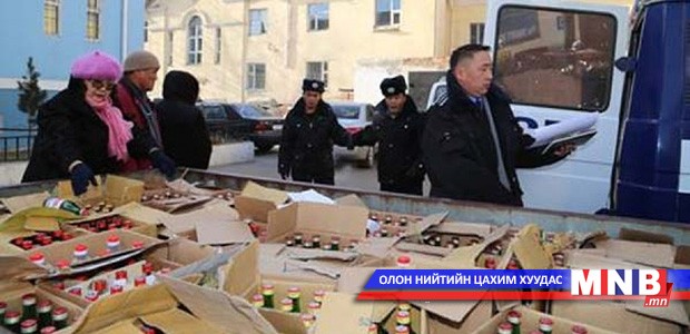 Их хэмжээний хятад архи илрүүлэн устгажээ
