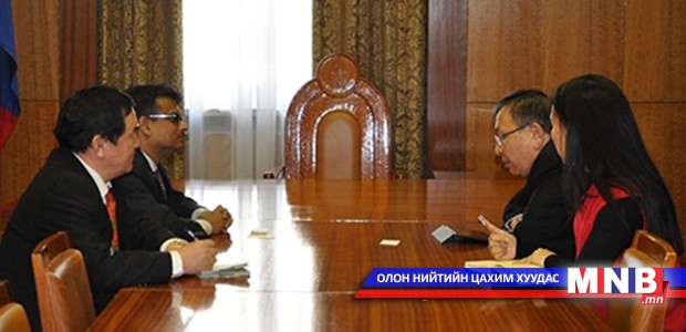 Chief of Staff P.Tsagaan Met with Ambassador of India