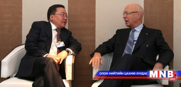 President Meets With Professor Klaus Schwab