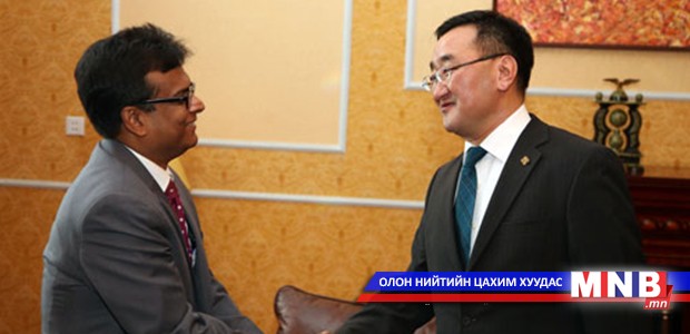Minister of Foreign Affairs L.Purevsuren meets Indian Ambassador