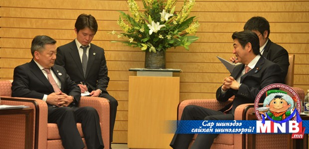 Speaker Z.Enkhbold meets Prime Minister of Japan