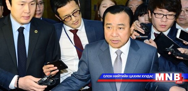 Өмнөд Солонгосын Ерөнхий сайд огцрох хүсэлтээ илэрхийллээ