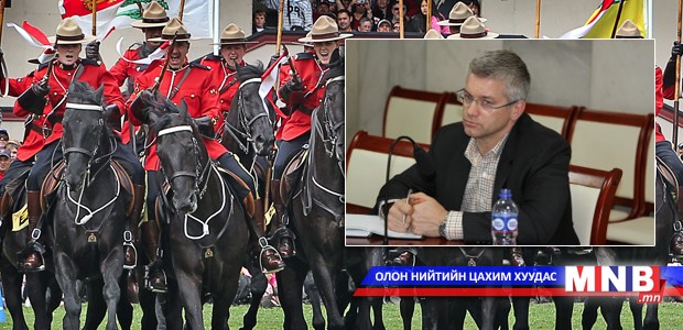 Канадын хатан хааны морьт цагдаагийн албаны холбогч офицертой уулзлаа
