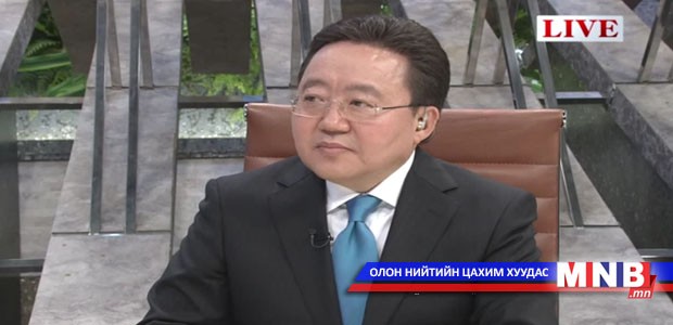 Ерөнхийлөгч Ц.Элбэгдорж Японы телевизийн шууд нэвтрүүлэгт оржээ