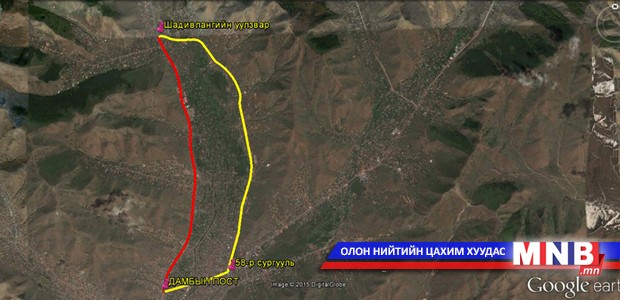 Дамбадаржаагийн уулзвараас Шадивлангийн шинэ уулзвар хүртэлх хэсгийн авто замын хөдөлгөөнийг өнөөдрийн 23 цагаас хаана