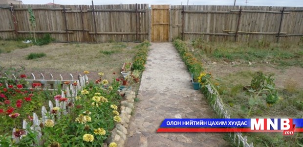 20 гаруй жилийн хугацаанд хашаагаа ойжуулж, усан оргилуур зэргээр тохижуулжээ