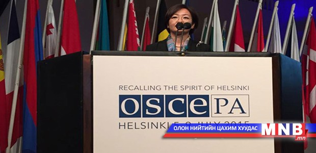 М.Батчмэг гишүүн Парламентын Ассамблейн хуралдаанд үг хэллээ