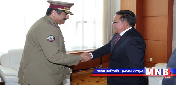 Катарын Батлан хамгаалахын сайд Монгол Улсын Ерөнхийлөгчид бараалхав