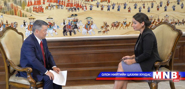 Chairman of Parliament Z.Enkhbold gives an interview to Russia-24