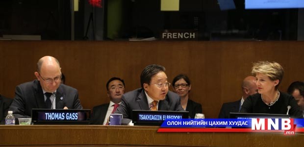 “Бүх нийтийг тогтвортой хөгжилд татан оролцуулах нь” өндөр түвшний арга хэмжээнд үг хэллээ