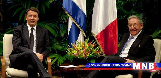 Италийн Ерөнхий сайд Кубад айлчиллаа