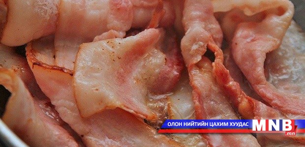 Хиам, гахайн утсан мах зэрэг нь бүдүүн гэдэсний хорт хавдар үүсгэдэг гэв