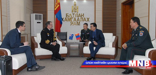Австрали улсын батлан хамгаалахын атташег хүлээн авч уулзав
