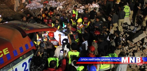Пакистанд үйлдвэрийн барилга нуржээ