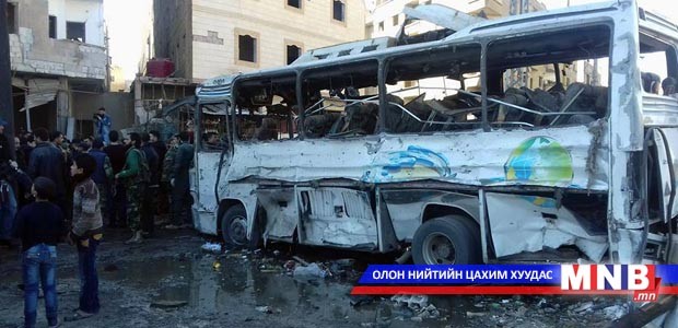 Сирид террорист халдлагын улмаас 50 гаруй хүн амь үрэгджээ