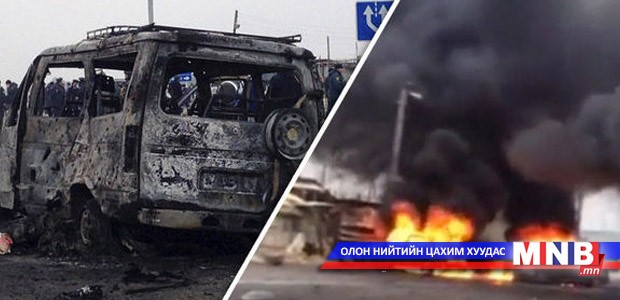 Саатуулагдсан авто машины жолооч тэсрэх бөмбөг дэлбэлжээ