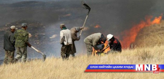 Он гарсаар улсын хэмжээнд 11 ой хээрийн түймэр гарчээ