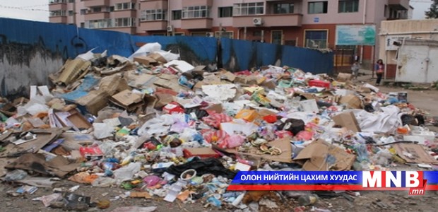 Улаанбаатар хотын нийт хог хаягдлын 5-10 хувь нь ил задгай хаягдаж байна