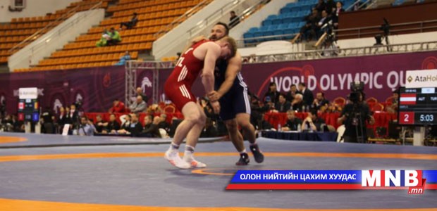 Чөлөөт бөхийн олимпийн эрх олгох тэмцээнийг "Монголын мэдээ" сувгаар...