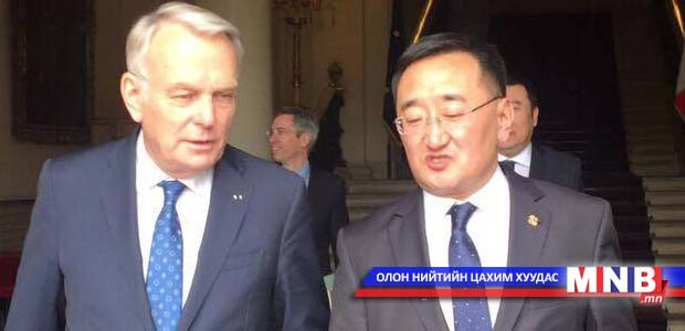 Гадаад хэргийн сайд Л.Пүрэвсүрэн Франц улсын Гадаад хэрэг, Олон улсын хөгжлийн сайдтай уулзлаа