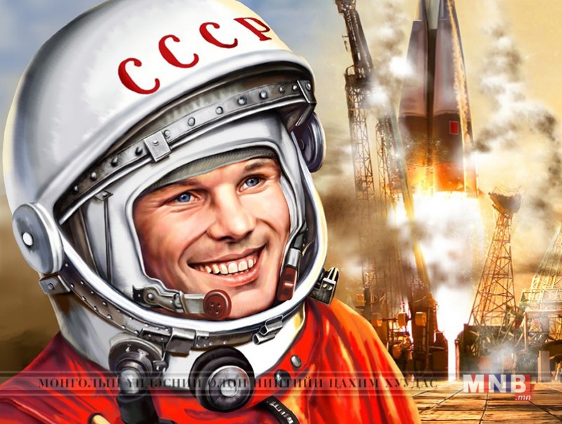 Ю.А.Гагарины дурсгалд зориулж хөшөө босголоо