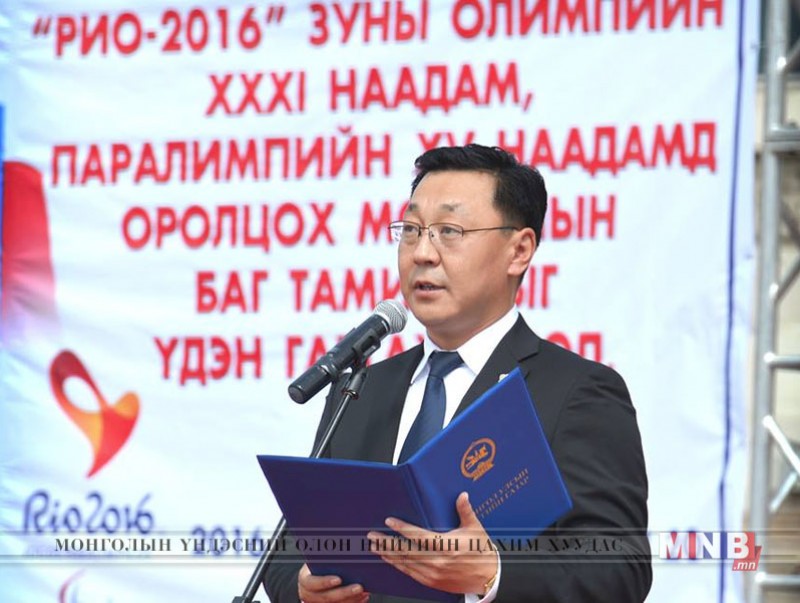 Ж.Эрдэнэбат: Олимпийн тэнгэрт Монгол төрийн далбаа намирч, Төрийн дуулал дахин дахин эгшиглэх болтугай