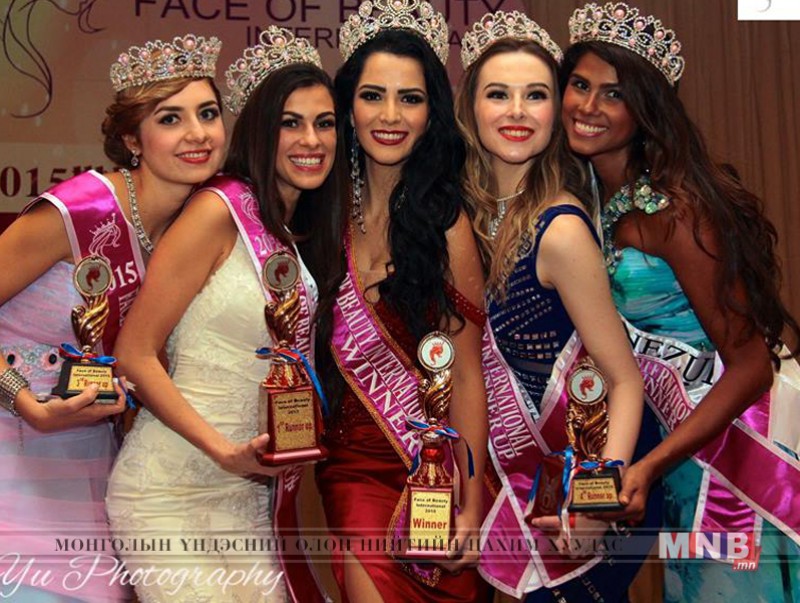 "Face of beauty international” дэлхийд чансаагаараа тавдугаарт бичигддэг