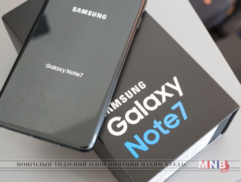 "Galaxy note 7" гар утсыг АНУ-д худалдаалахыг зогсоолоо