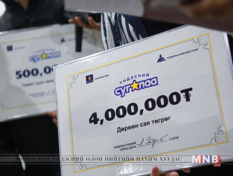 НӨАТ-ын урамшууллын сугалааны тохиролоос 16526 иргэн азтан боллоо