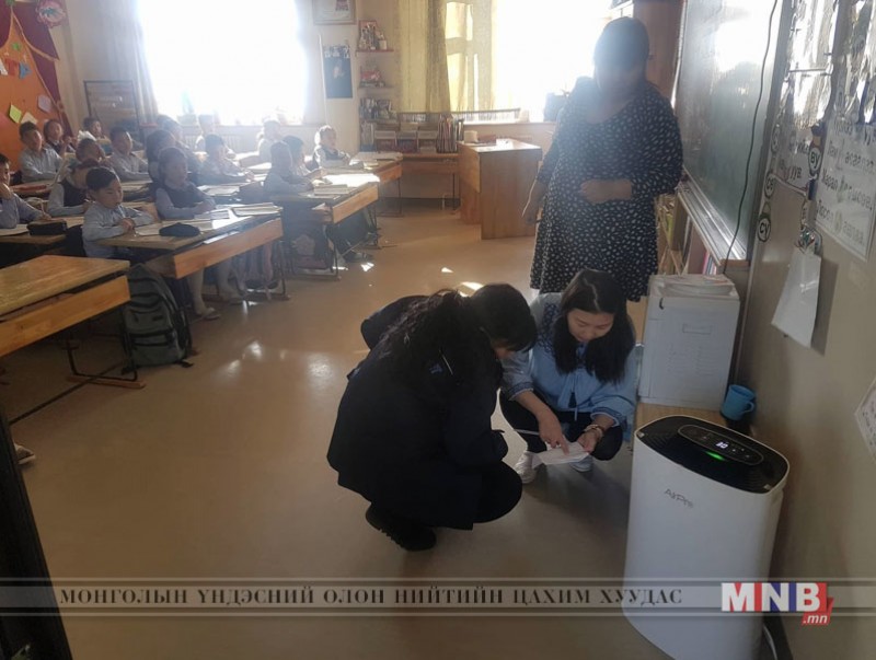 ЕБС, цэцэрлэг, эмнэлгийн эрчимт эмчилгээ, хүүхдийн тасагт олгосон агаар цэвэршүүлэгчийн ашиглалтын байдалд шалгалт хийлээ
