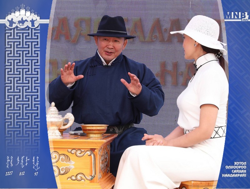 Ерөнхийлөгч Х.Баттулга МҮОНРТ-ийн асраар зочилж, ярилцлага өглөө