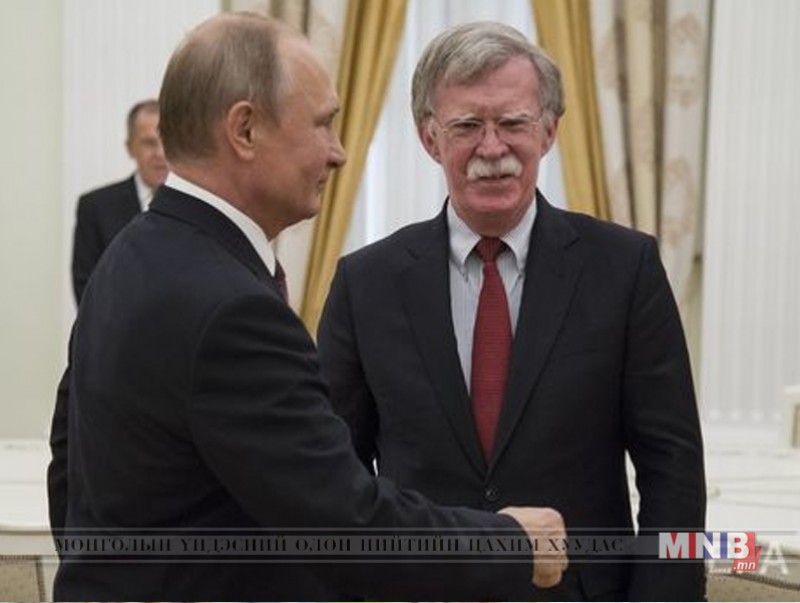 Путин, Болтон нар зэвсэглэлд хяналт тавих асуудалд гол анхаарлаа хандууллаа