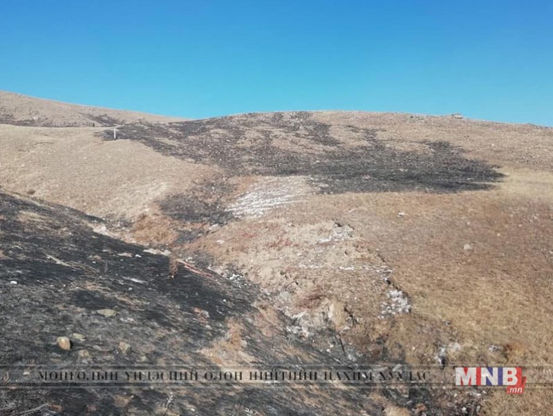 Иргэд анхаарал болгоомжгүйгээс шар өвсний түймэр гарлаа