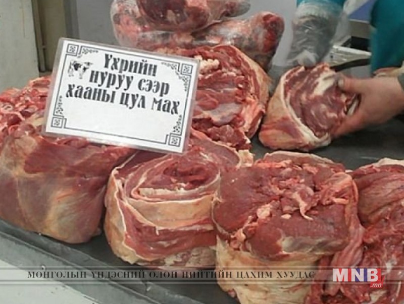 "Хүчит шонхор" захад үхрийн мах 10500-13000 төгрөгийн үнэтэй байна