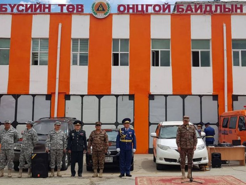 ОБЕГ-ын дарга, хошууч генерал Т.Бадрал Ховд аймагт ажиллаж байна