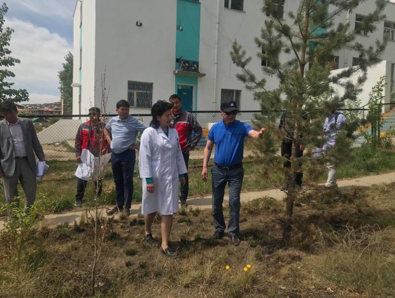 СЭМҮТ-ийн гадна талбайн тохижилтын ажлын явцтай танилцлаа