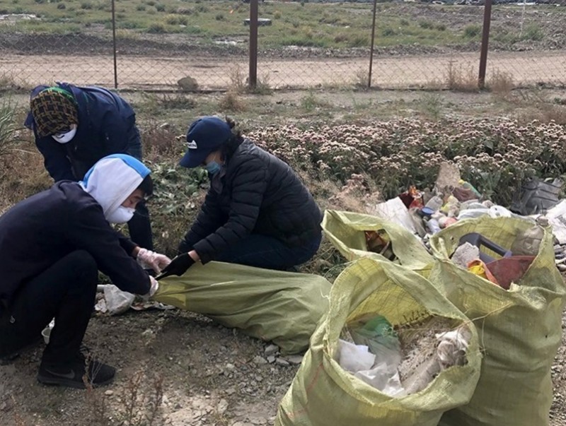 Туул, Дунд гол дагуух зам талбайг цэвэрлэлээ