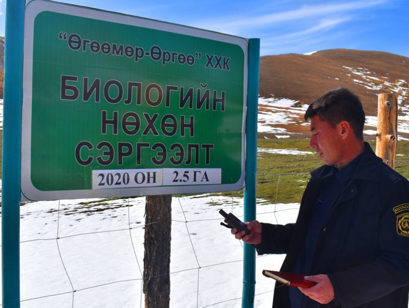 Уянга суманд 56.1 га талбайг нөхөн сэргээв