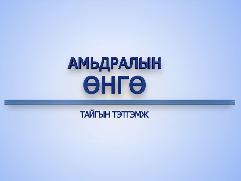 “Амьдралын өнгө” цуврал: Тайгын тэтгэмж