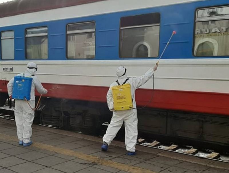 Төмөр замын 5650 ажлын байранд ариутгал хийжээ