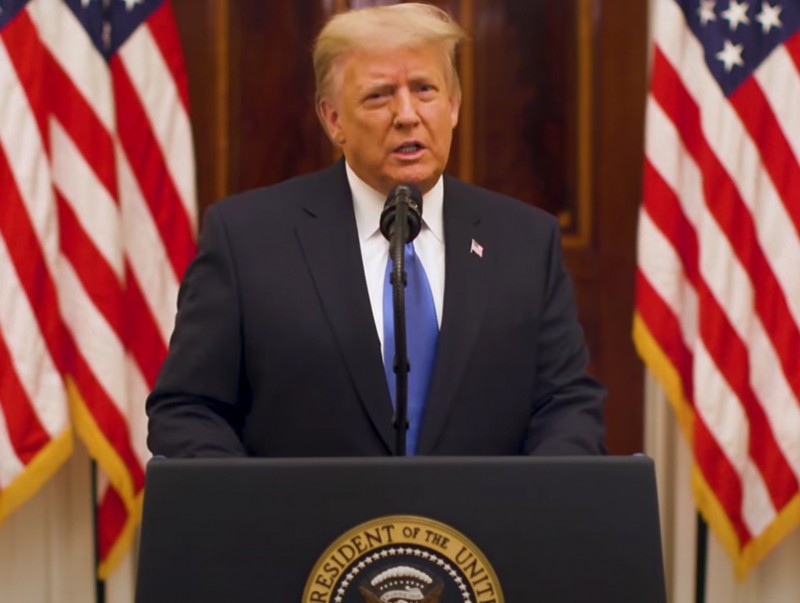 Дональд Трамп АНУ-ын Ерөнхийлөгчийн хувиар сүүлчийн мэдэгдлээ хийлээ