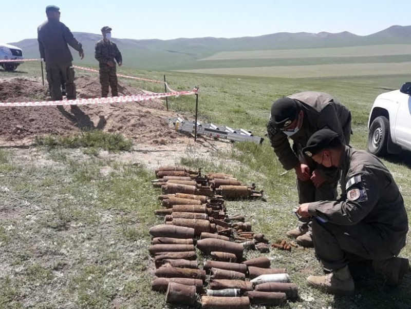 Байлдааны зориулалттай 57 сум, галт хэрэглэлийг илрүүлж устгажээ